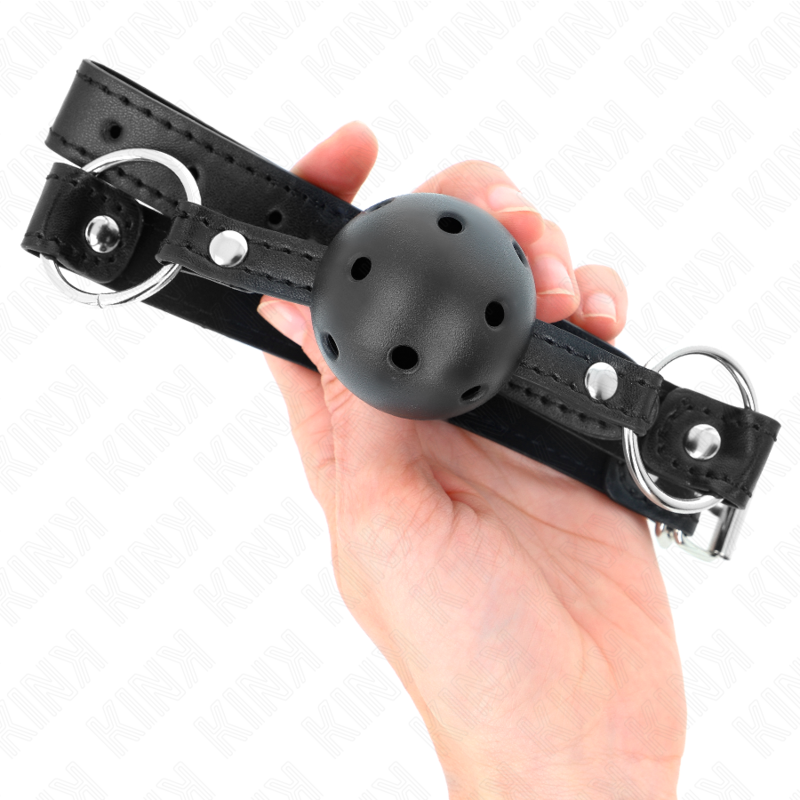 KINK - HARD HOLLOW BLACK BALL 4.5 CM GAG MODEL 1 63.5 X 2 CM