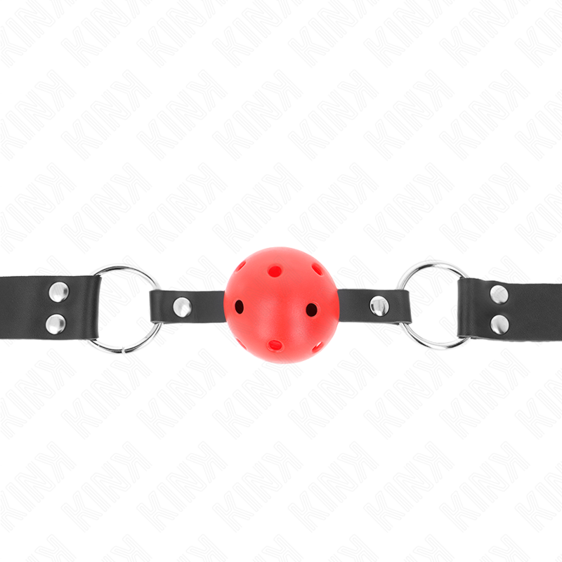Breathable ball 4 cm bag with double red rivet 62.5 x 2.5 cm adjustable 42-58 cm
