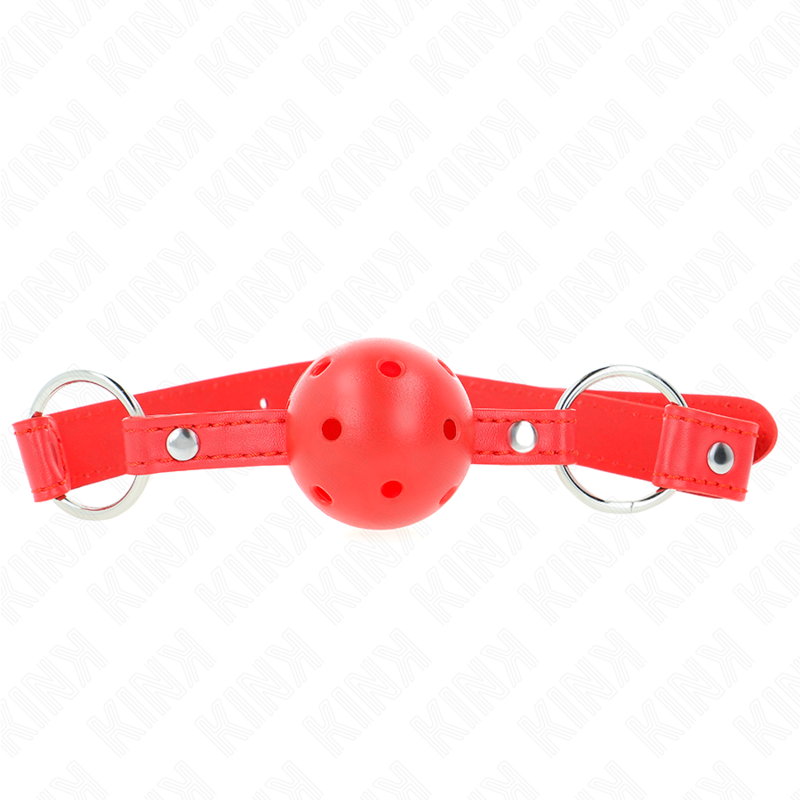 Breathable stick 4 cm with double rivet model 1 red 62.5 x 2.5 cm adjustable 42-58 cm