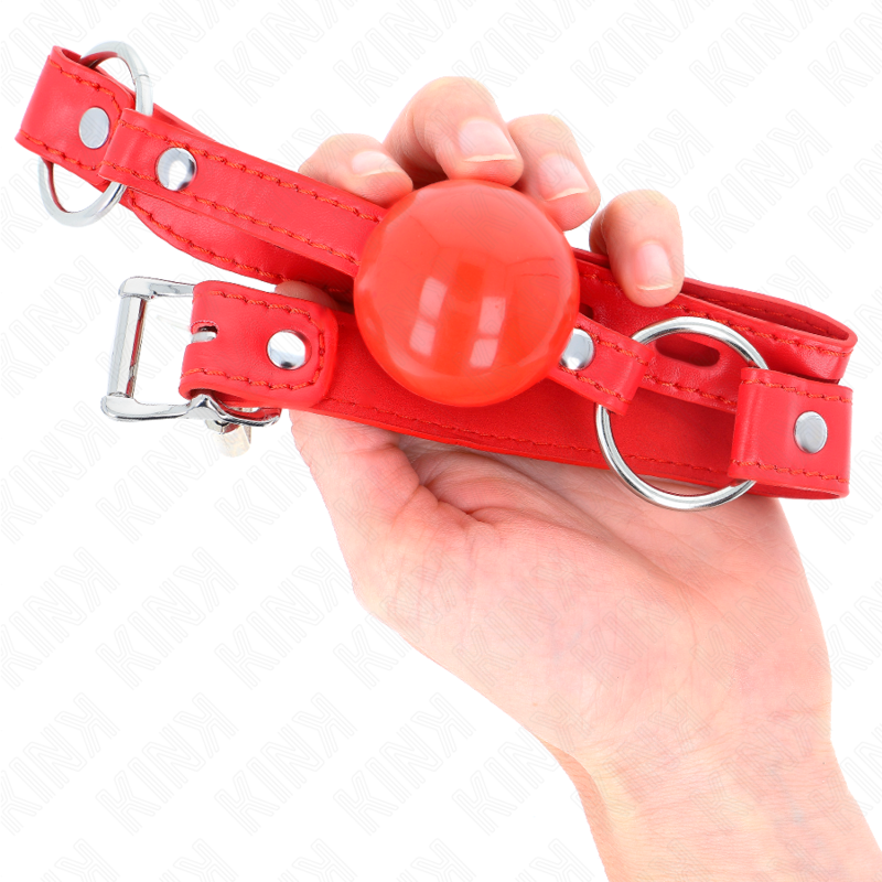 TPE ball gag 4 cm with rojo lock 60 x 2 cm