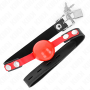 Soft tpe ball 4 cm gag model 4 60 x 2 cm adjustable 37-52 cm