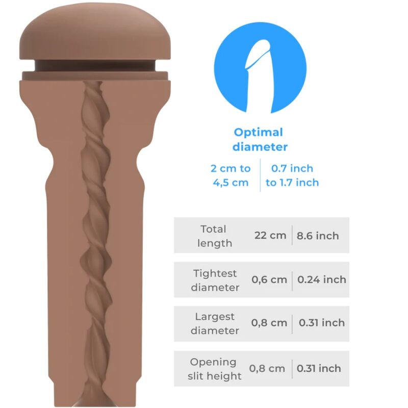 Feel stroker extra tight butt medium brown