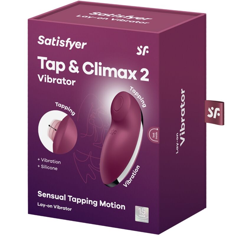 Tap &amp; Climax 2 Vibrator &amp; Stimulator Red