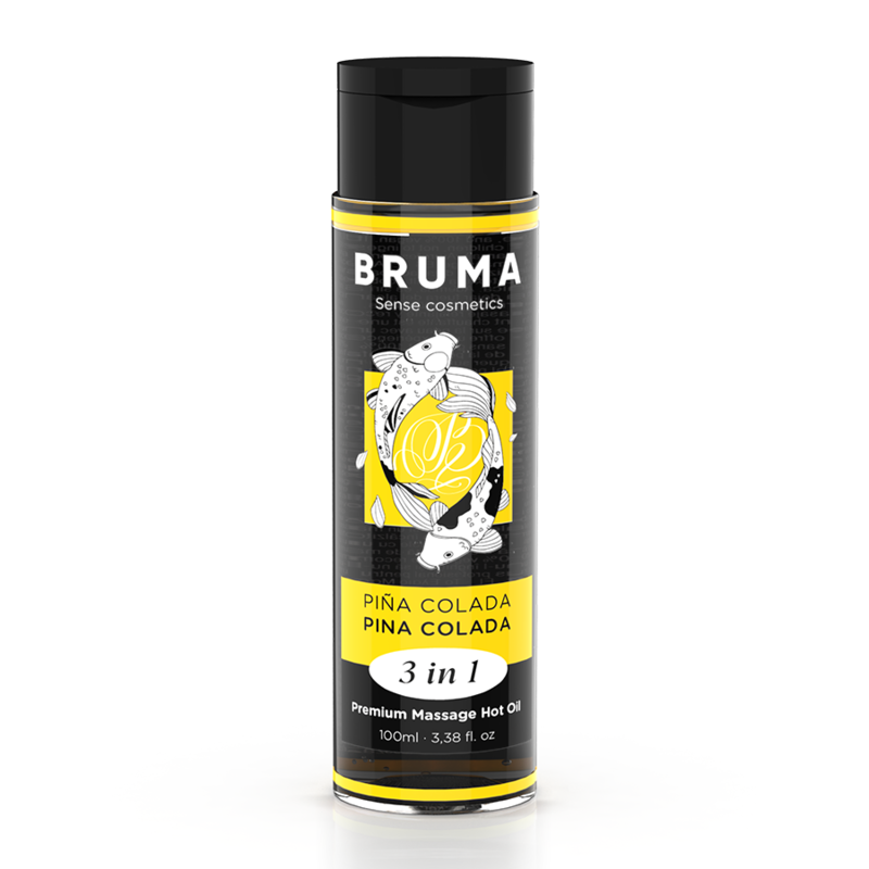 BRUMA - PREMIUM WARMING MASSAGE OIL, PINA COLADA FLAVOR, 3 IN 1 - 100 ML