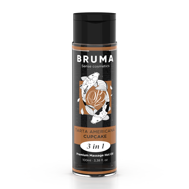 BRUMA - PREMIUM WARMING MASSAGE OIL, CUPCAKE FLAVOR, 3 IN 1 - 100 ML