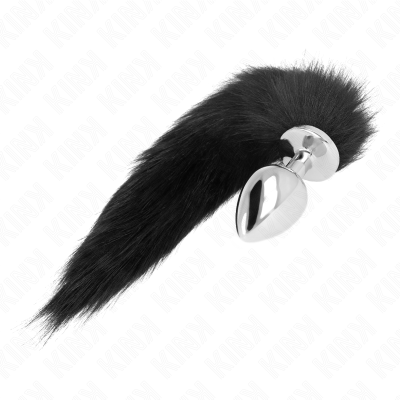 KINK - ANAL PLUG SIZE L 10 X 4 CM WITH 40 CM SYNTHETIC COCK BLACK