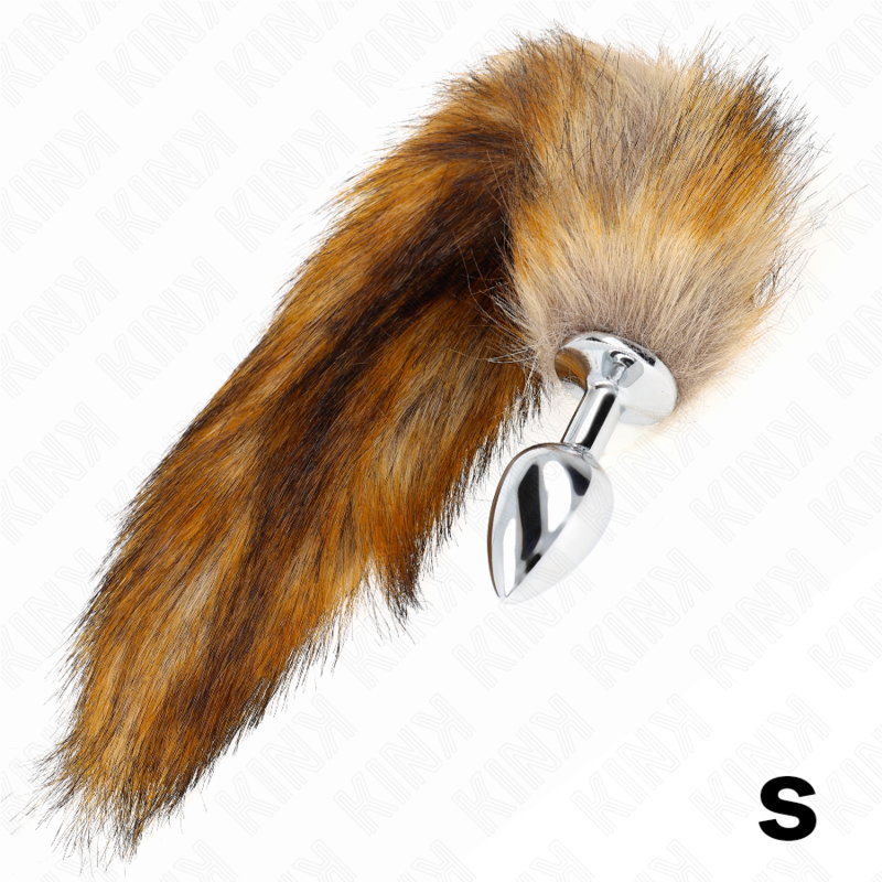 KINK - ANAL PLUG SIZE S 7 X 3 CM WITH 40 CM BROWN SYNTHETIC TAIL