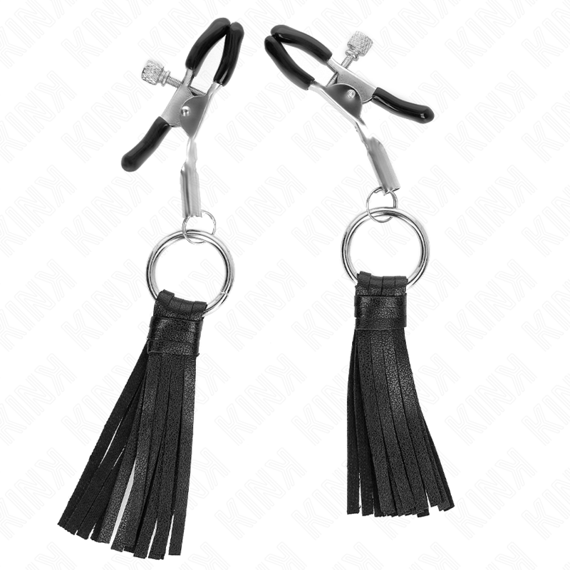 6 cm leatherette tassel telemon clips