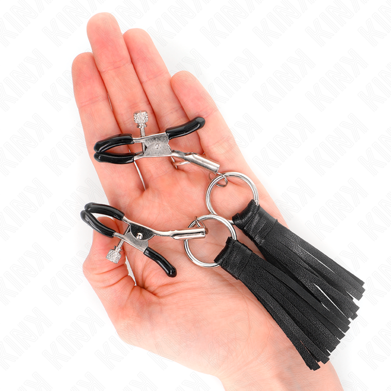 6 cm leatherette tassel telemon clips