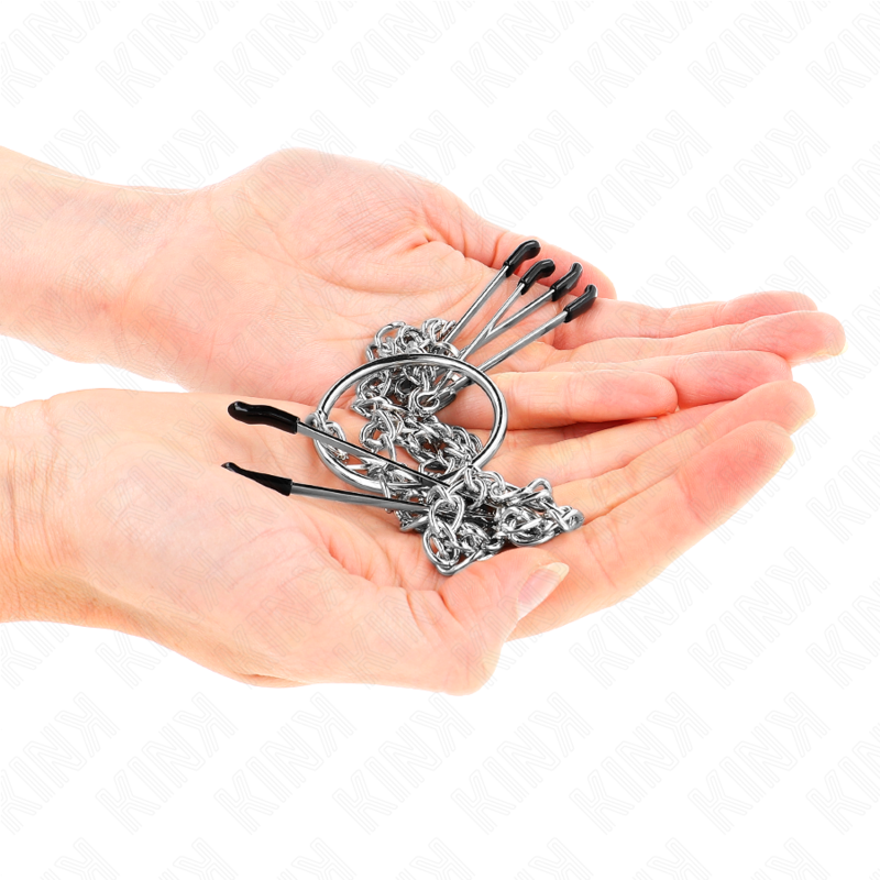 Triple clamps for tamil and clitoris with chain model 1