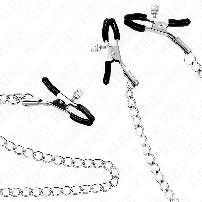 KINK - TRIPLE CLIPPING CLAMPS FOR TAMELON AND CLITO WITH CHAIN ​​MODEL 0
