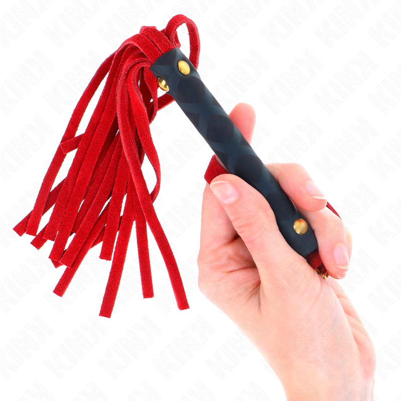 KINK - MINI RED SUEDE WHIP 30 CM
