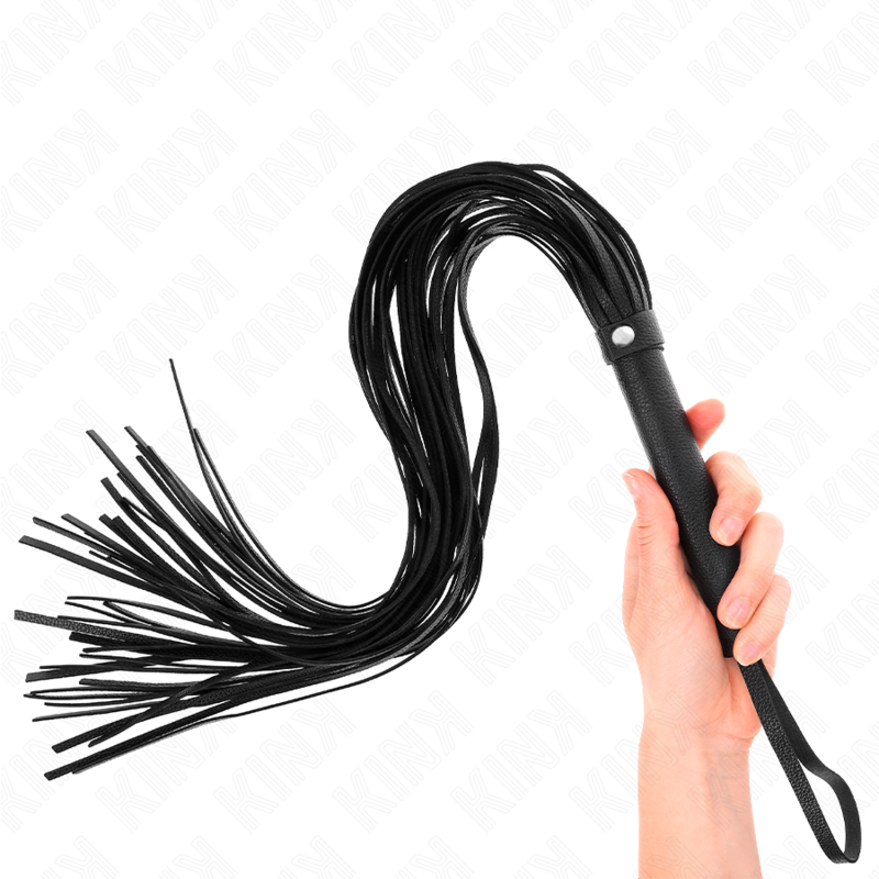 Black flexible PVC whip 70 cm