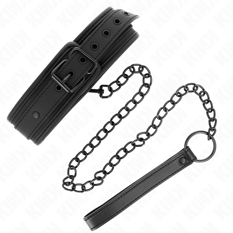 KINK - NEOPRENE BONDAGE COLLAR MODEL 1 WITH ADJUSTABLE BELT 78 CM 37.5 X 49.5 CM
