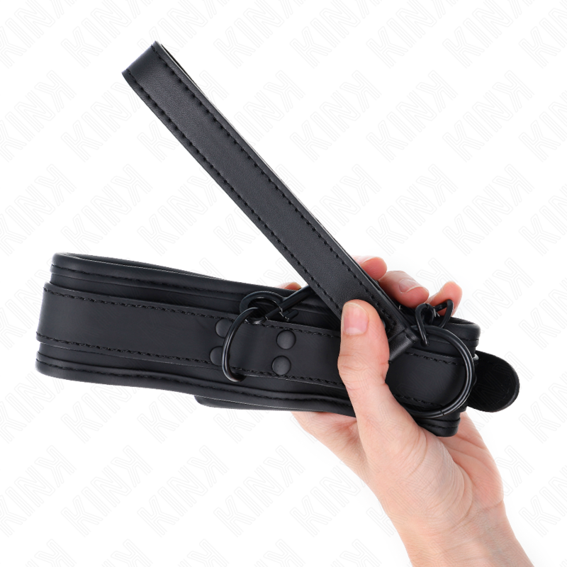 Neoprene Bondage Collar Model 1 with Belt 78 cm Adjustable 37.5 x 49.5 cm