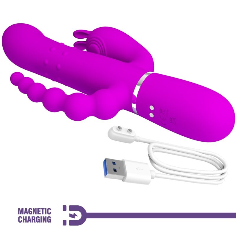 Cammy 4-in-1 Multi-Function Triple Vibrator Pink