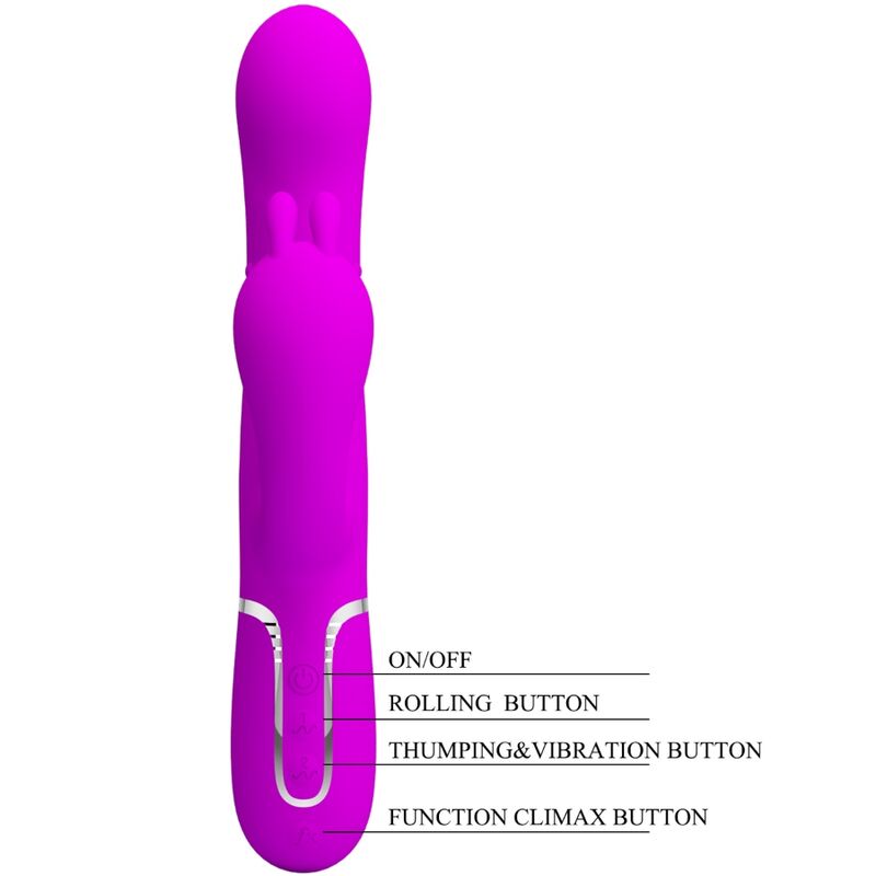 Cammy 4-in-1 Multi-Function Triple Vibrator Pink