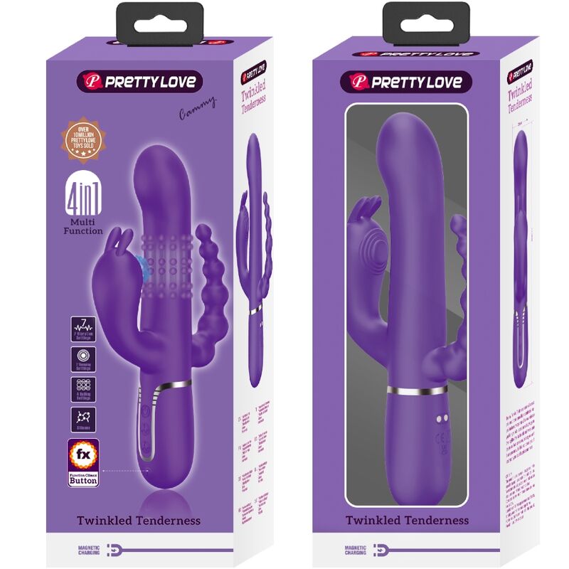 Cammy 4-in-1 Multi-Function Triple Vibrator Purple