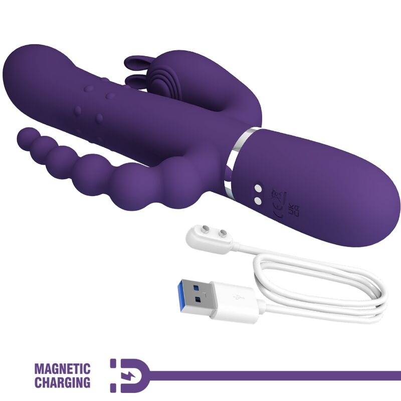 Cammy 4-in-1 Multi-Function Triple Vibrator Purple