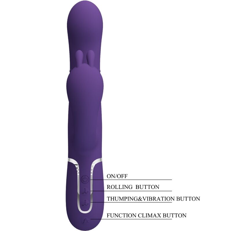 Cammy 4-in-1 Multi-Function Triple Vibrator Purple