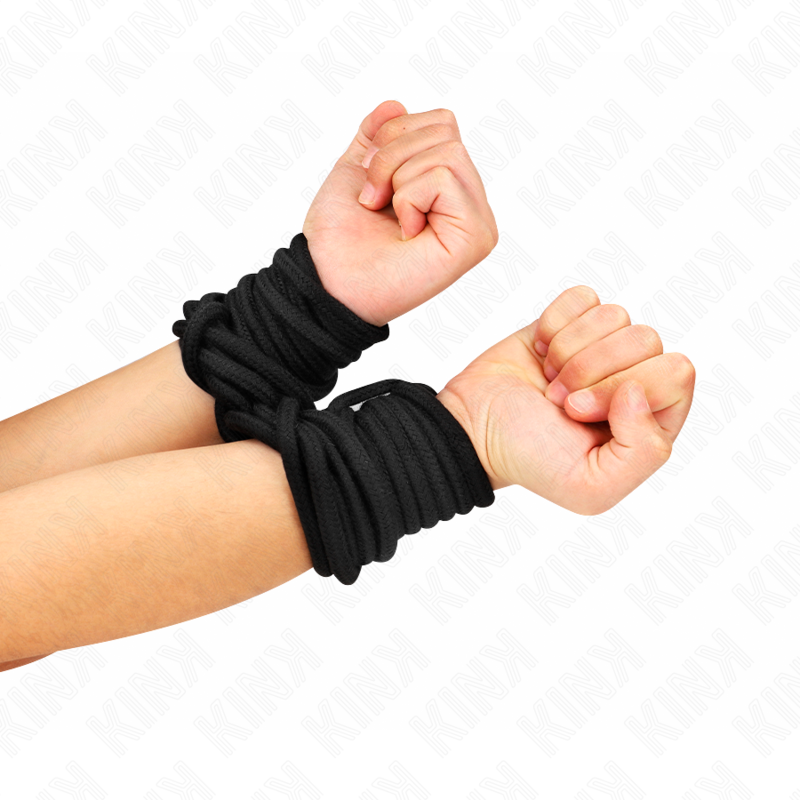 5 meter black cotton rope