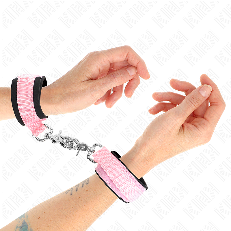 Adjustable pink neoprene wrist supports adjustable 22-34 cm