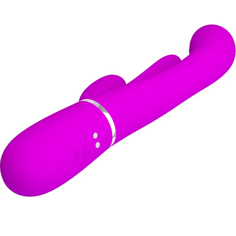 Vibromasseur Triple Rabbit Shania Langue Stimulante - Silicone - Pretty Love