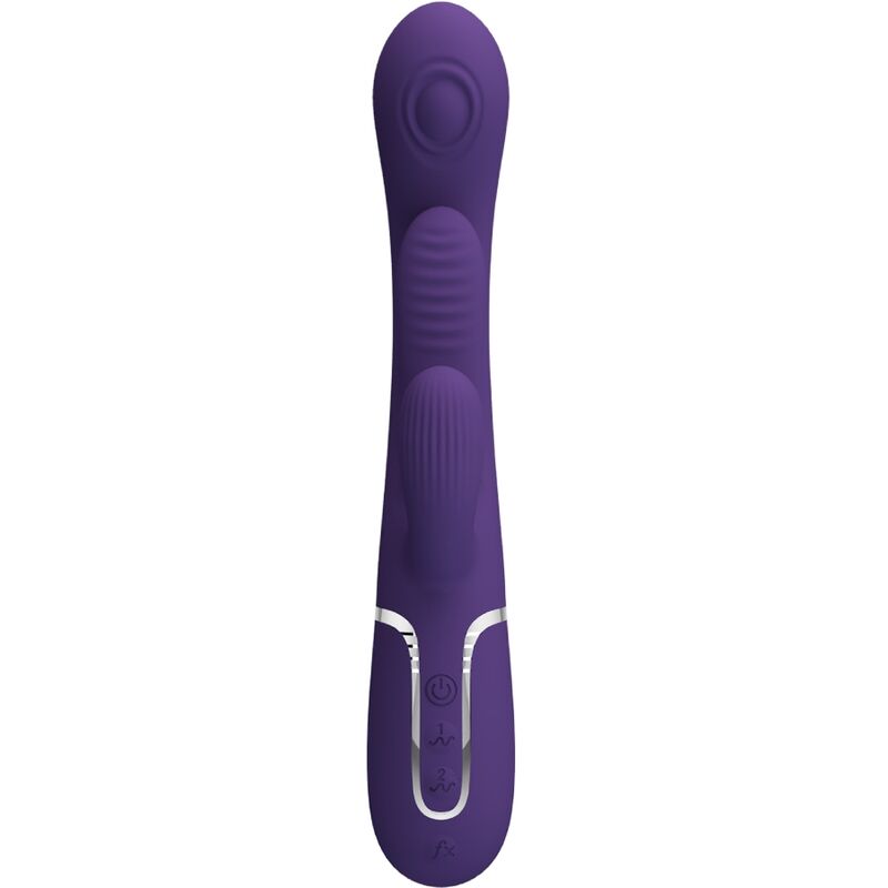 Shania Triple Rabbit Multi-Function Vibrator Purple