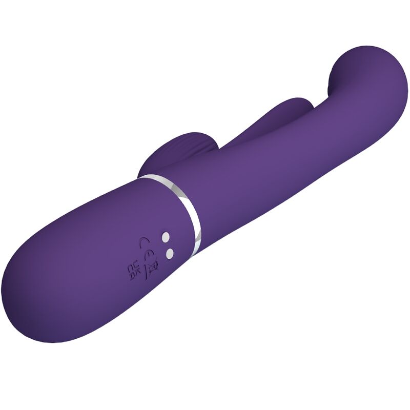 Shania Triple Rabbit Multi-Function Vibrator Purple