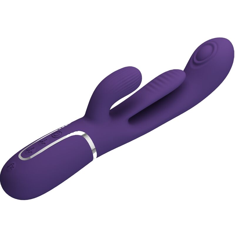 Shania Triple Rabbit Multi-Function Vibrator Purple