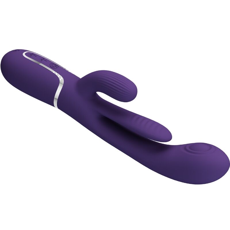 Shania Triple Rabbit Multi-Function Vibrator Purple