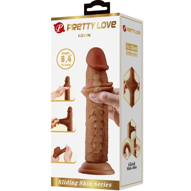 Keon Realistic Dildo 21 cm Brown