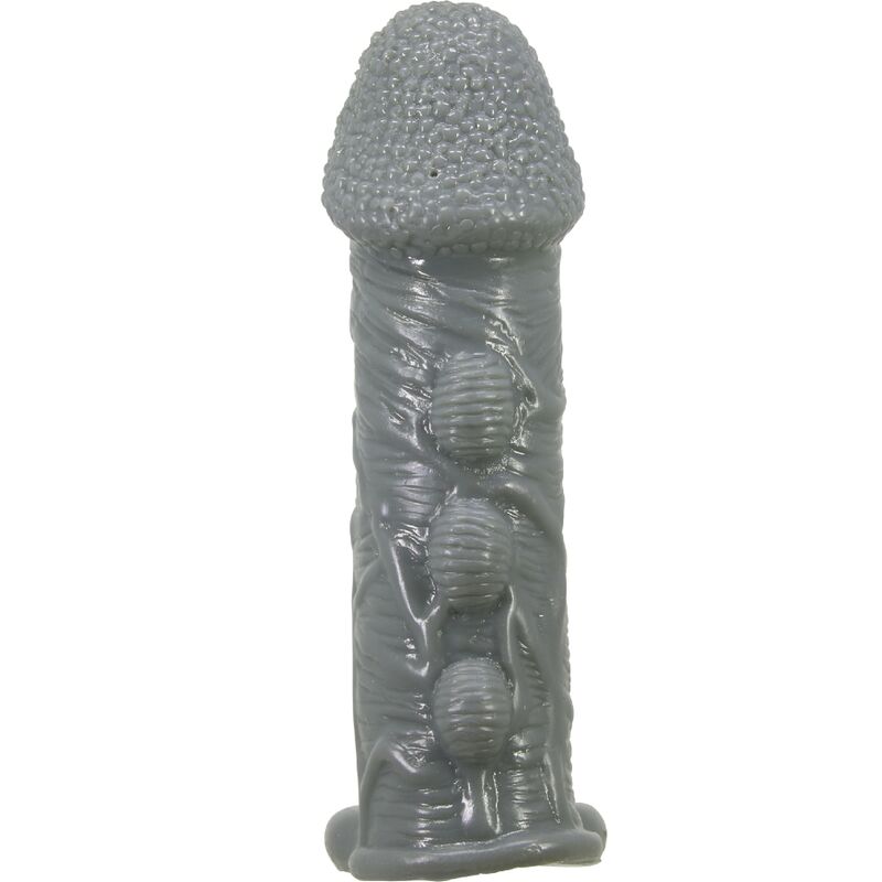 Realistic Penis Enlarger and Delay Sleeve Grey