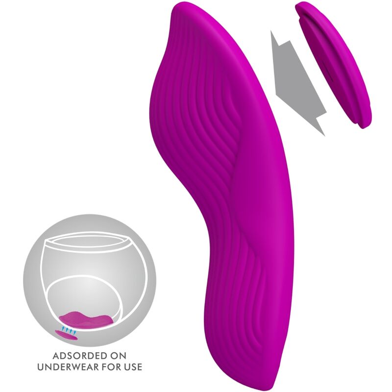 PRETTY LOVE - ROMARIO LAY-ON CLITORIS STIMULATOR WITH PINK REMOTE CONTROL