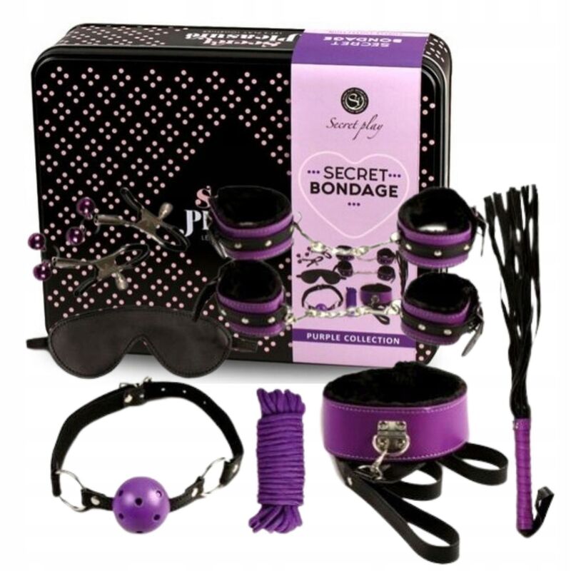 Bdsm set 8pcs purble / black.
