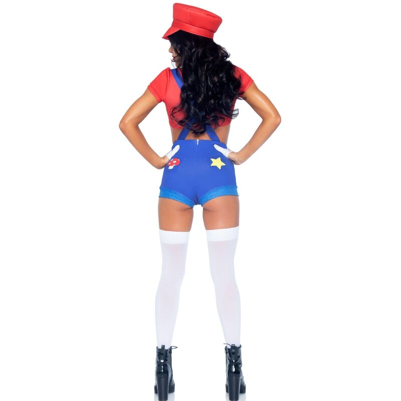 Sexy Mario Bros Red/Blue Costume S