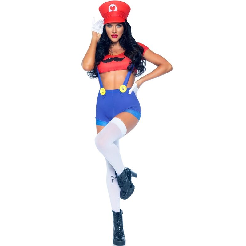 Sexy Mario Bros Red/Blue Costume M