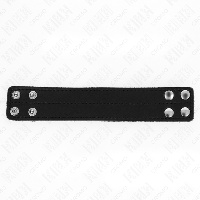 KINK - LEATHER PENIS RING WITH SNAP CLOSURE 18.5 X 3.3 CM