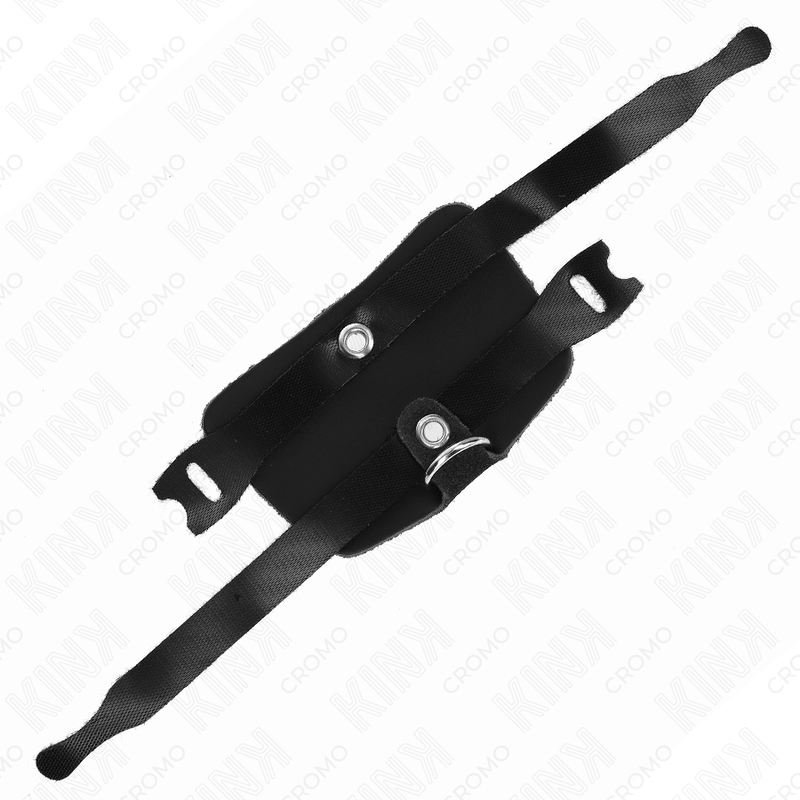 Leather penis ring with adjustable hook closure