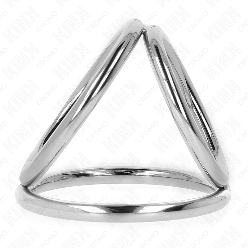 Triple Chrome Metal Penis Ring 3.8cm to 5cm Model 2