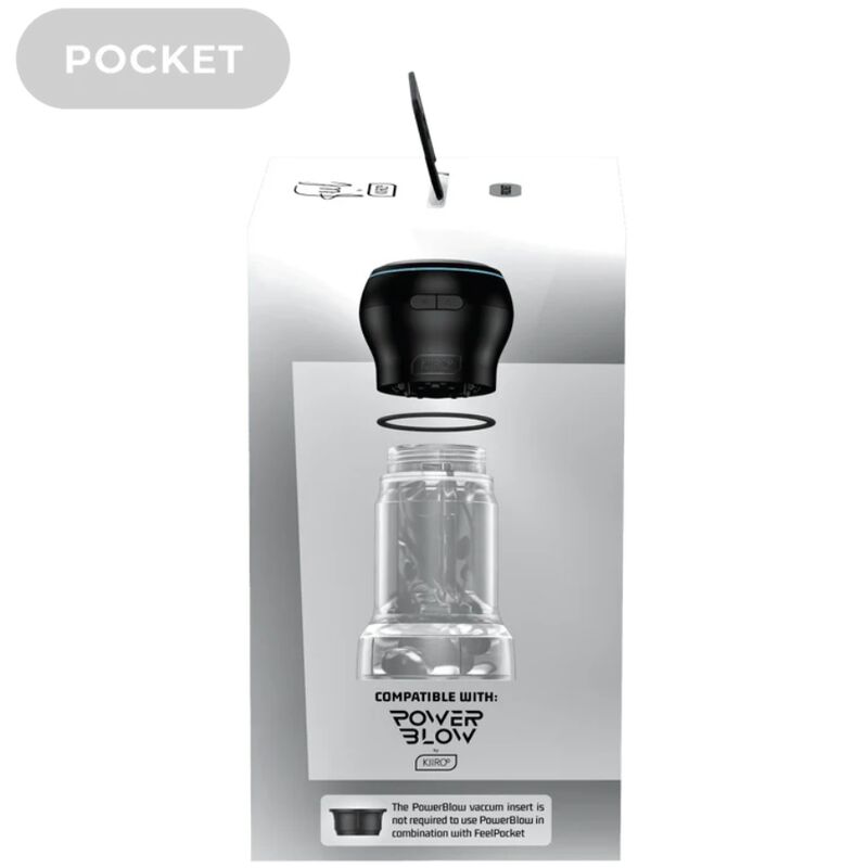 Feel pocket stroker crystal by kiiroo transparent