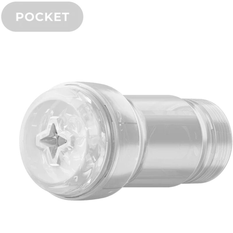 Feel pocket stroker crystal by kiiroo transparent
