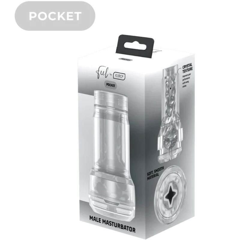 Feel pocket stroker crystal by kiiroo transparent