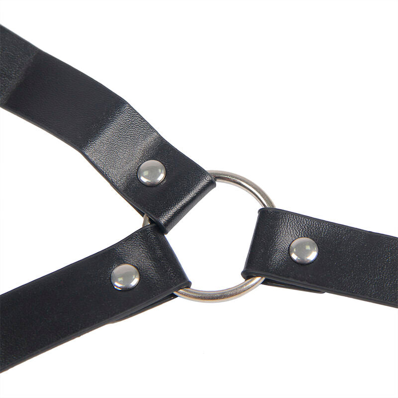 953720 black bondage leather nipple clamps one size