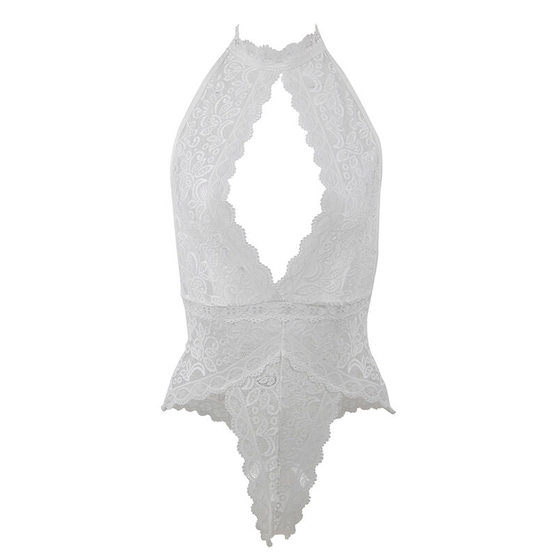 953867 white lace bodysuit l/xl