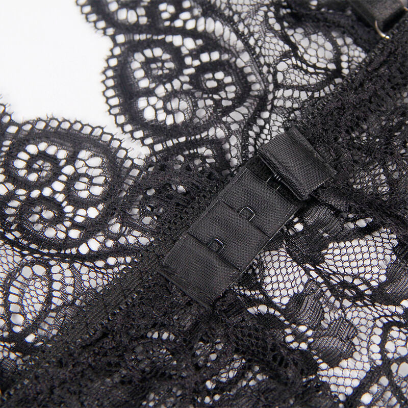 953928 silk and lace nightgown + black panties l/xl