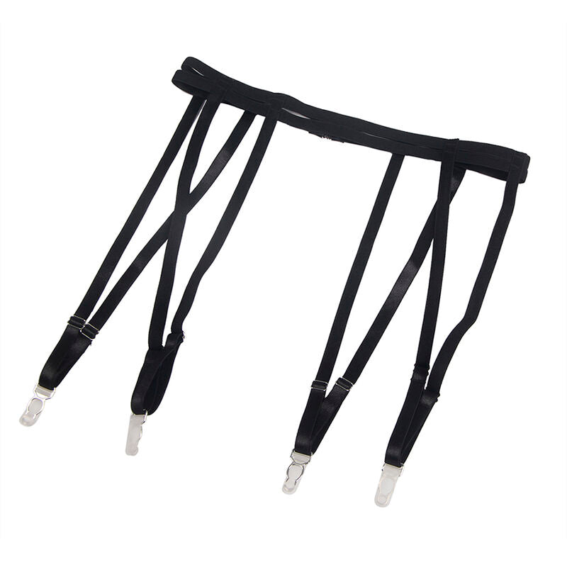 954147 bodysuit with suspenders black s/m