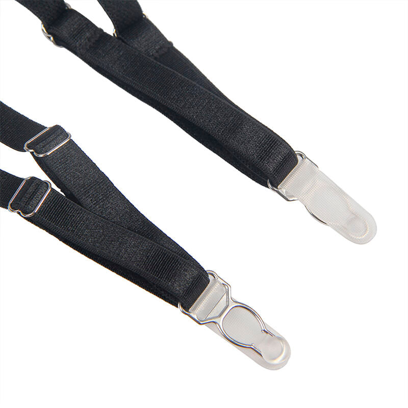 954147 bodysuit with suspenders black s/m