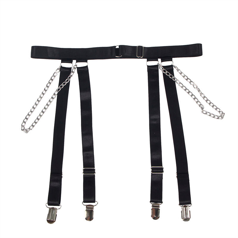 Body Chaînes Métalliques Porte-Jarretelles Nylon - Subblime