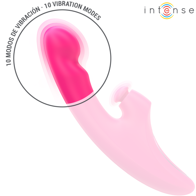 Emi vibrator 13.5 cm multifunction 3 in 1 10 vibrations pink